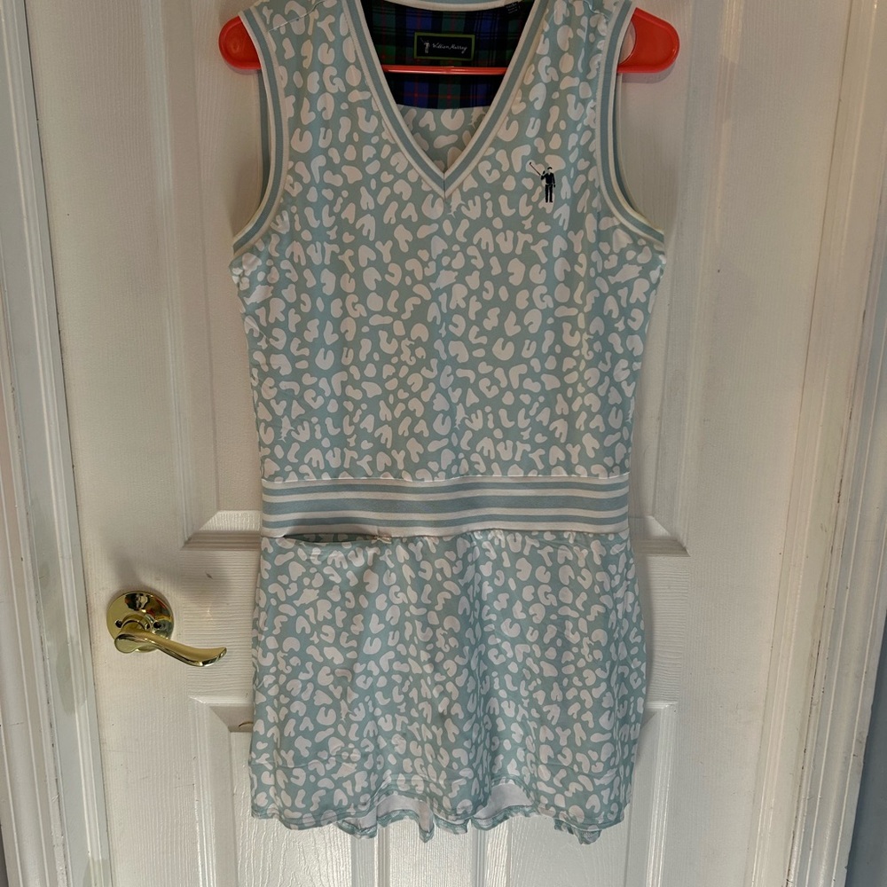 William Murray Golf Blue Sleeveless V-Neck Sundress